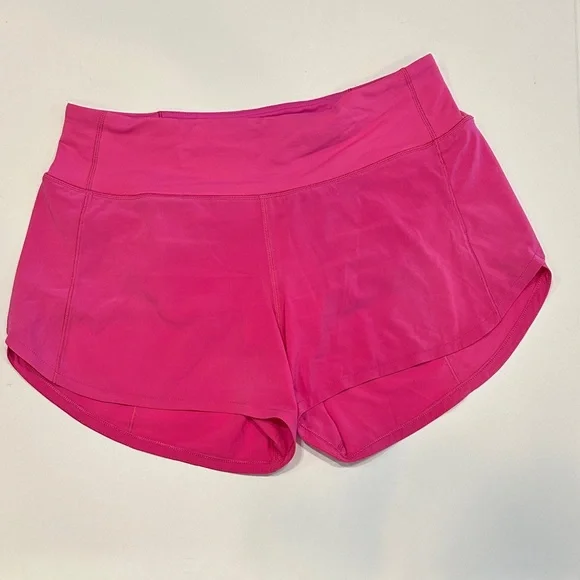 lululemon athletica Speed Up 2.5” Bright Pink Athletic Shorts - Picture 1 of 5
